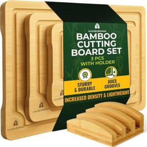 Bamboo Cutting Board Set of 3